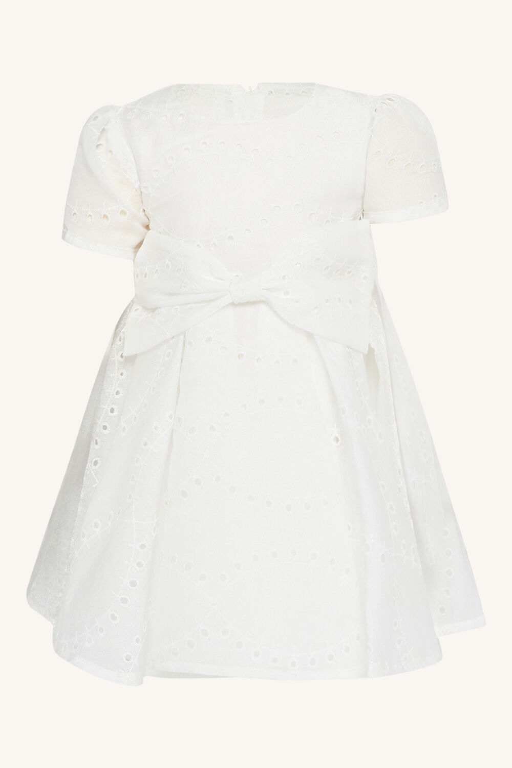 baby girl rue mini dress in colour CLOUD DANCER