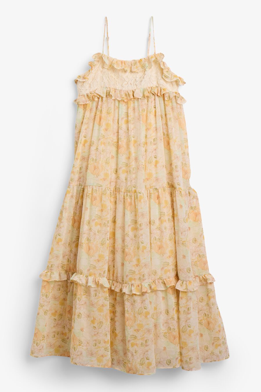 ANNA FLORAL CHIFFON DRESS in colour Floral