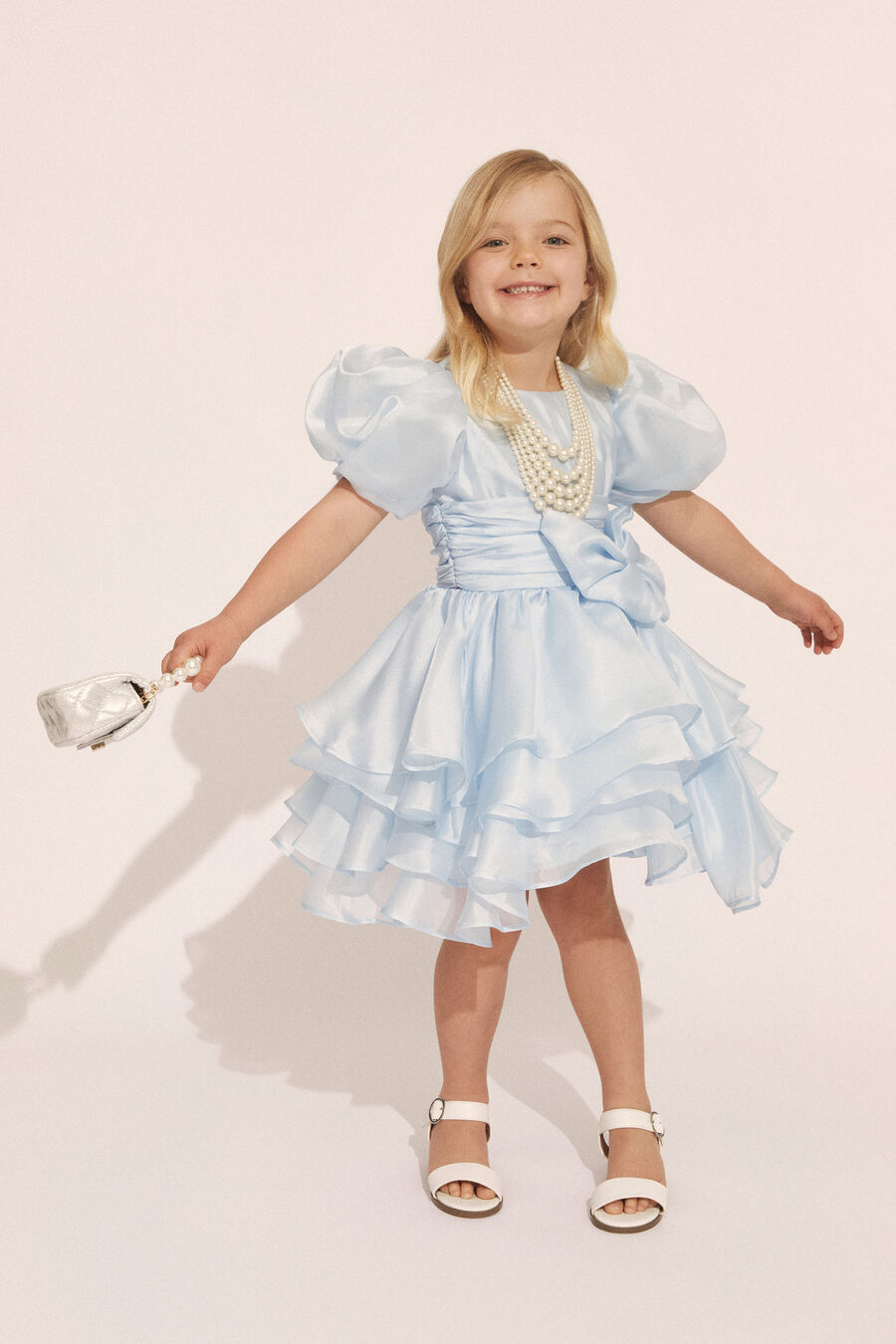 Girls Annabella Organza Mini Dress