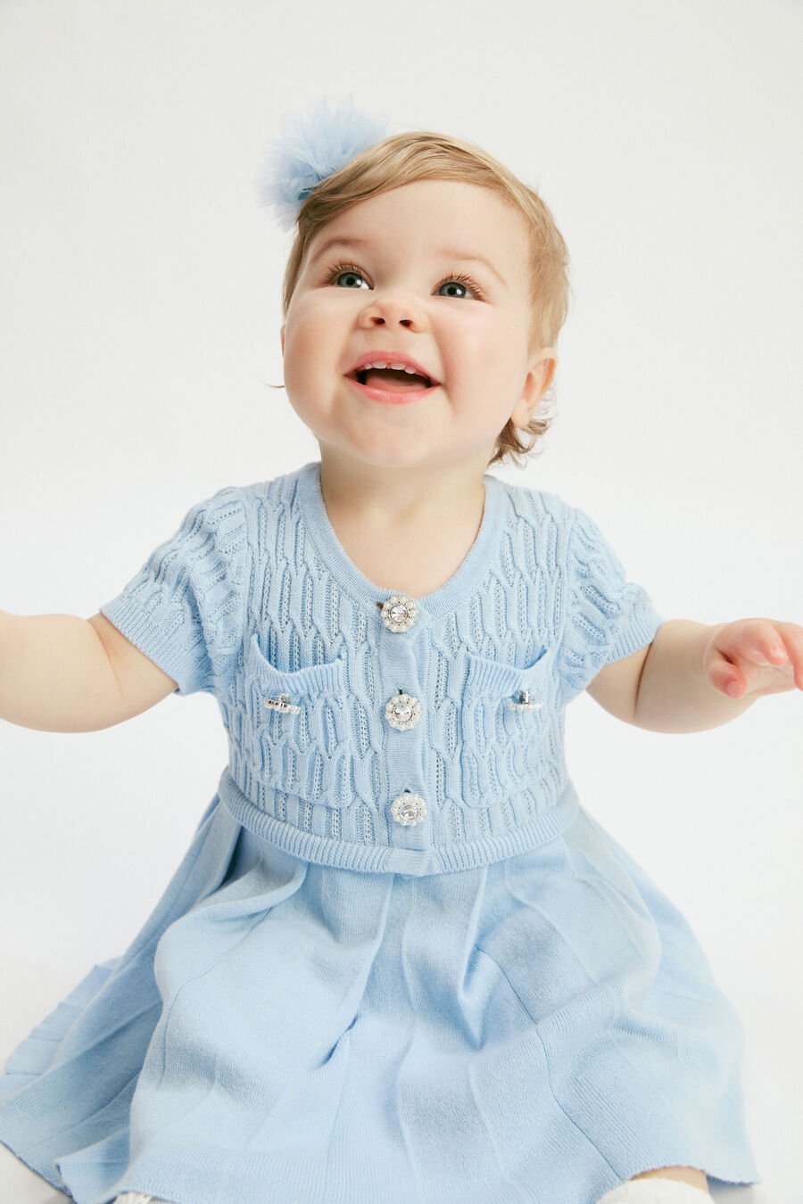Baby Pleat Knit Dress