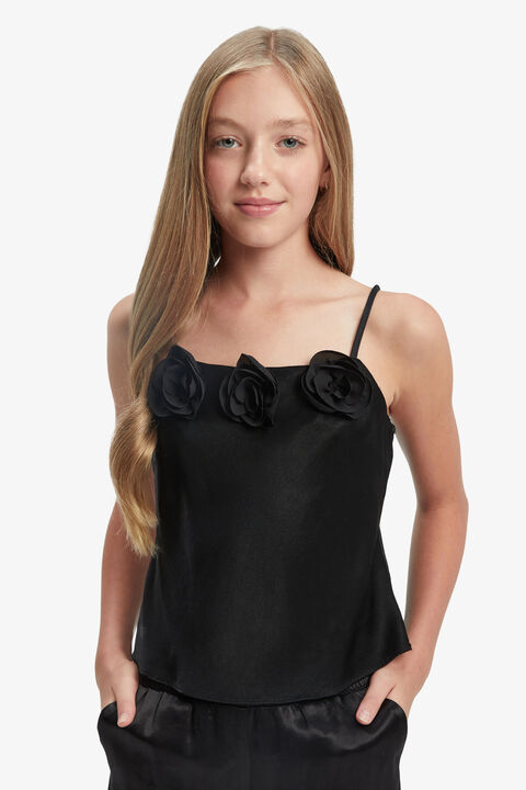 ROSETTE CAMI in colour CAVIAR