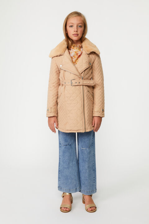 GRACE QUILTED COAT in colour MOONLIGHT