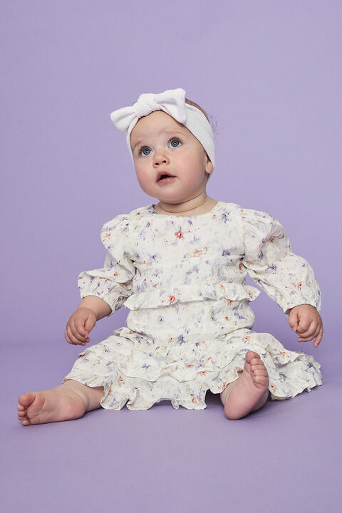 HENRI SUMMER FLORAL DRESS in colour YELLOW IRIS
