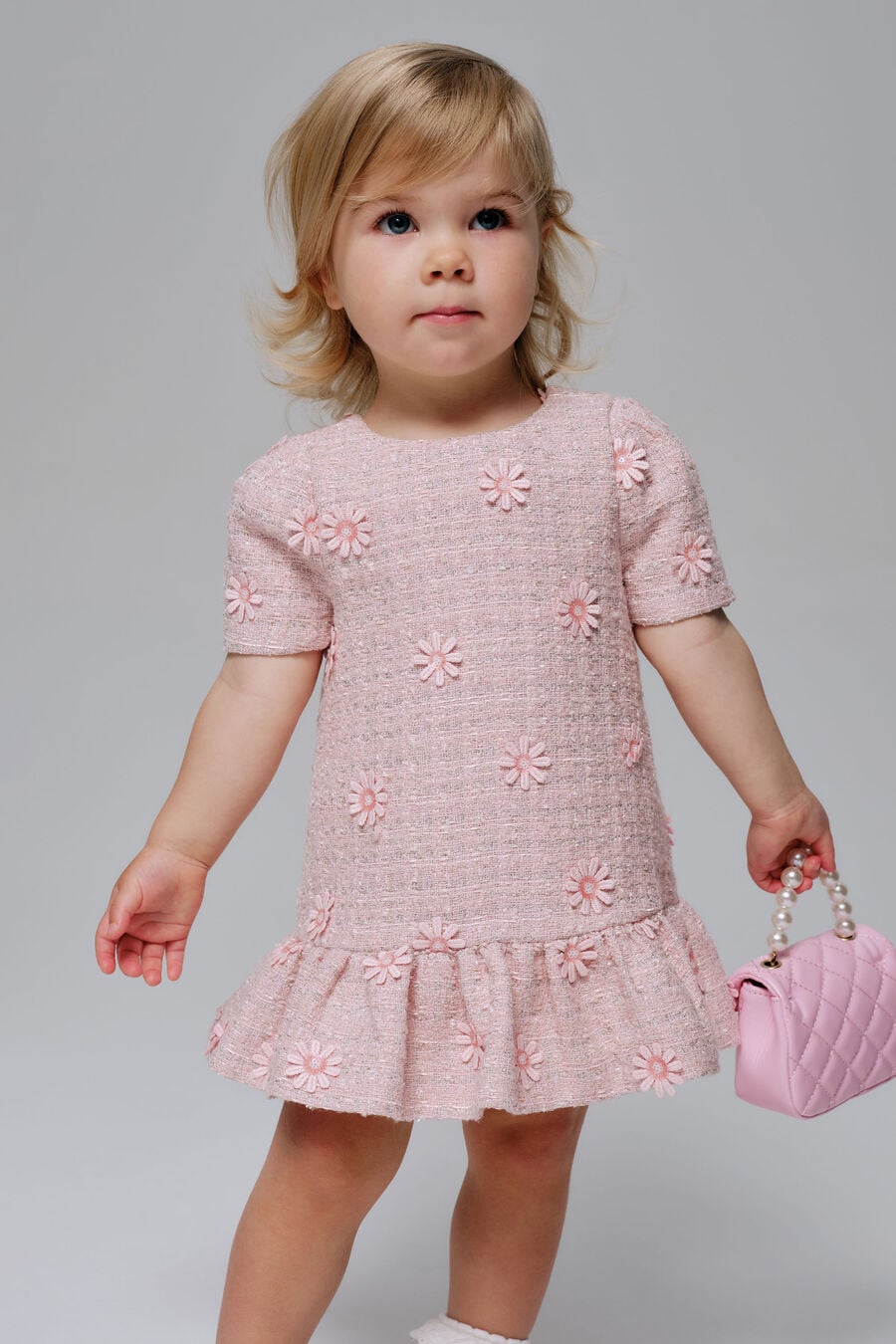 Baby Girl Esra Daisy Boucle Dress