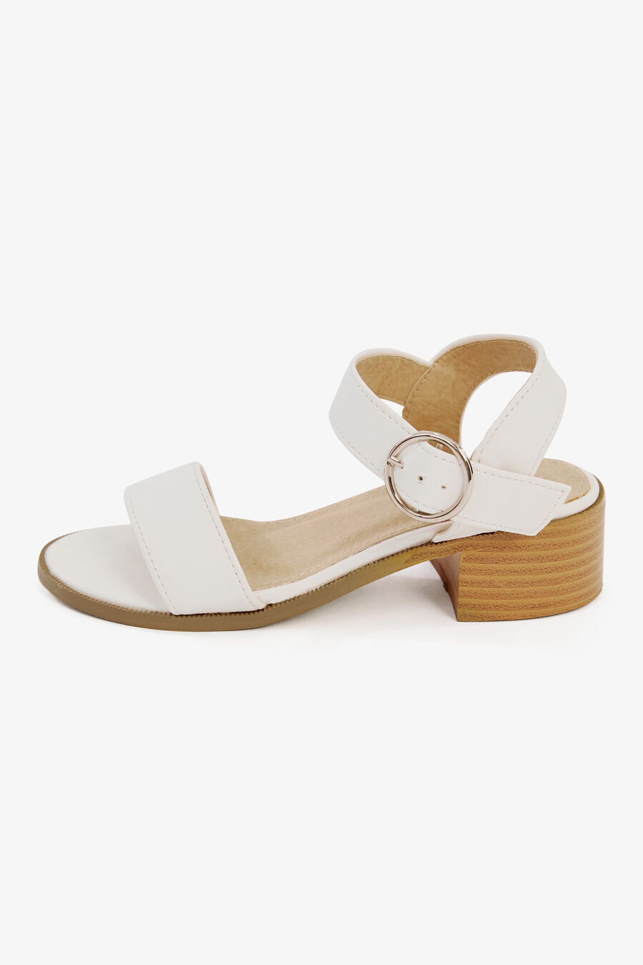 BUCKLE HEEL in colour WHITE