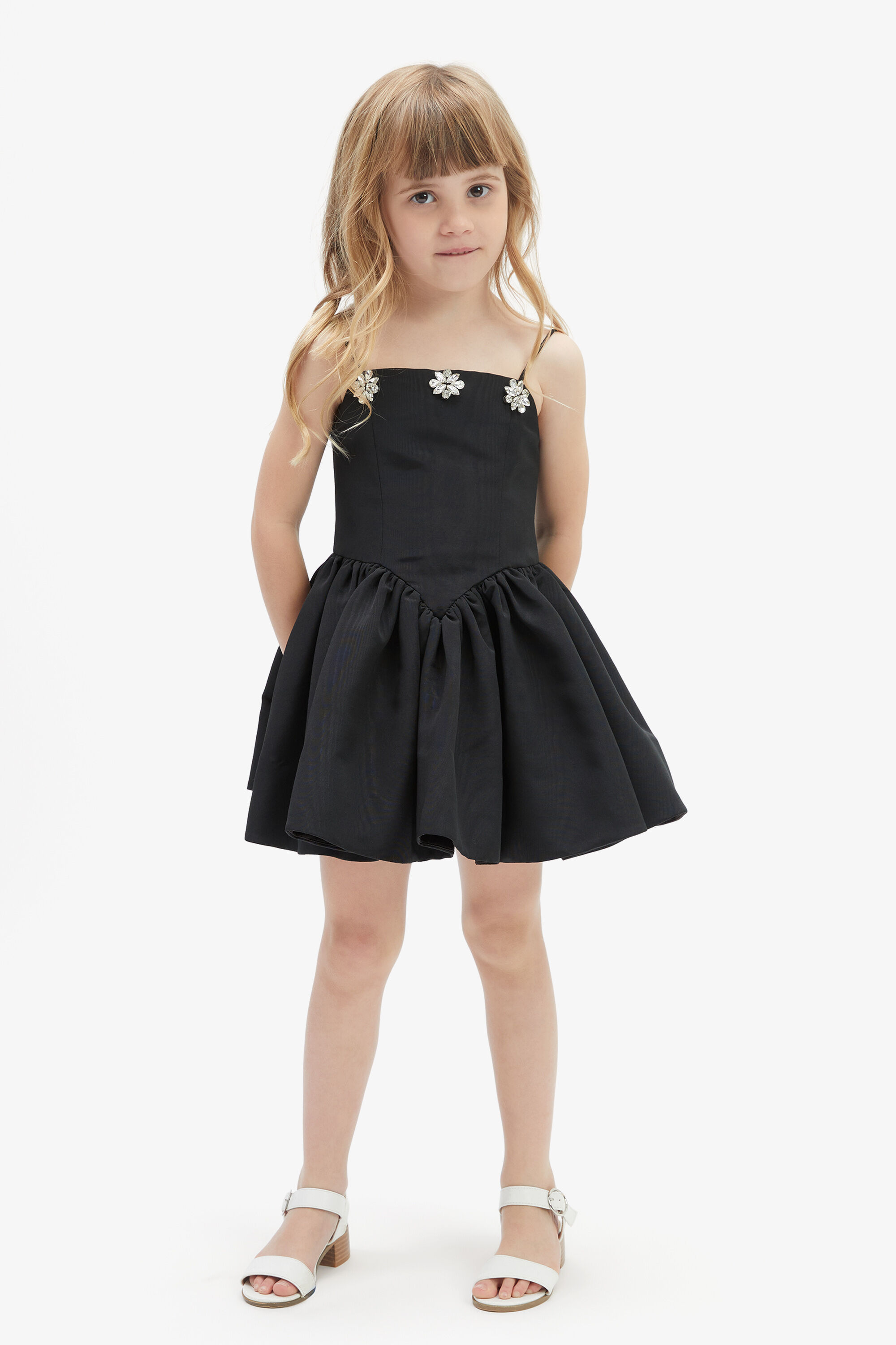 Girls Eden Mini Dress In Black Bardot Junior