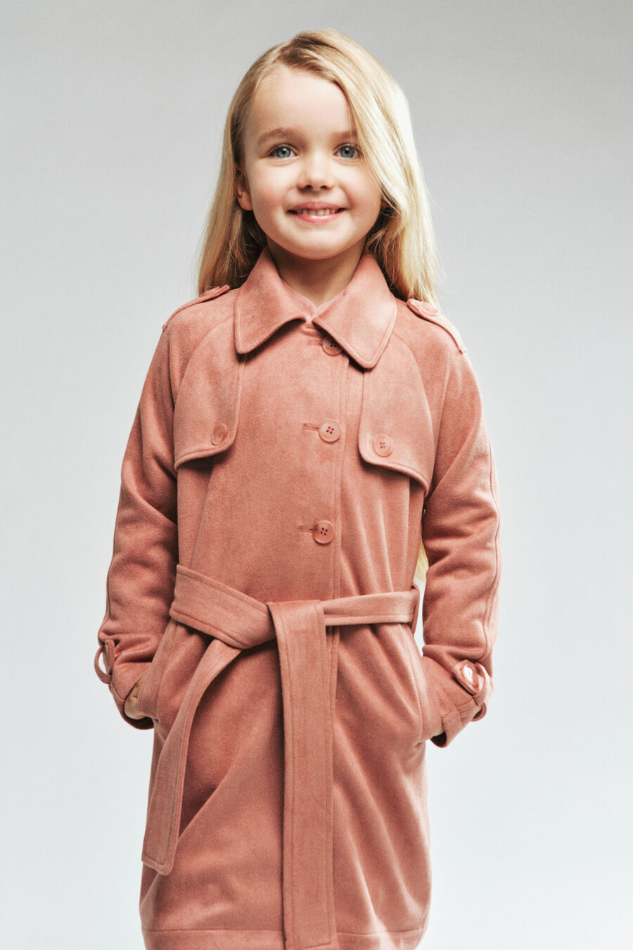 Girls Natasha Suede Trench
