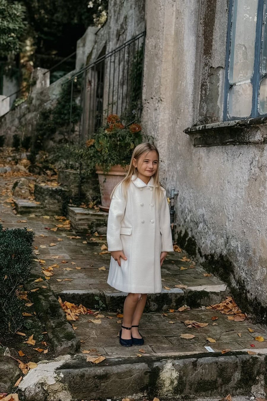 Girls Leah Wool Coat