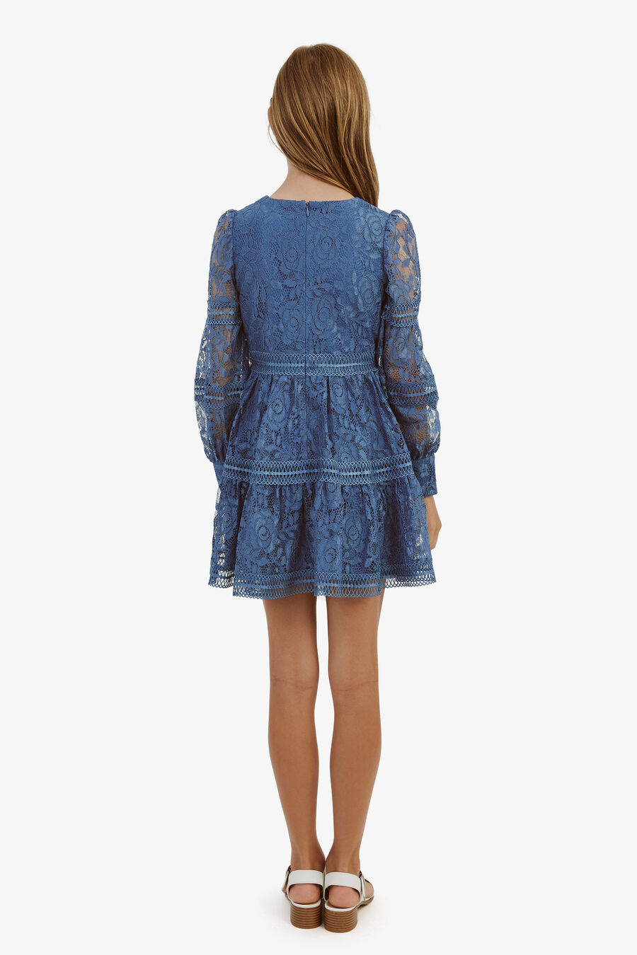Girls Venice Lace Mini Dress