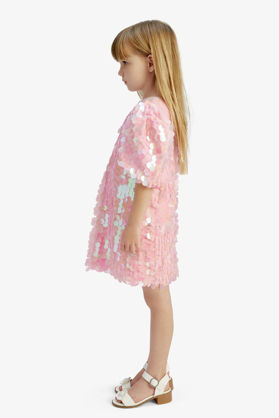 GISELLE SEQUIN DRESS in colour PINK