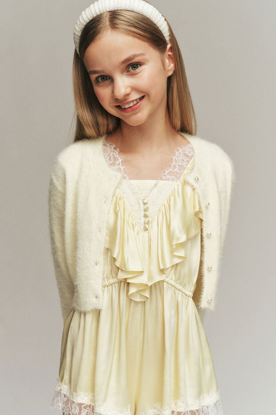Girls Bell Sleeve Cardi