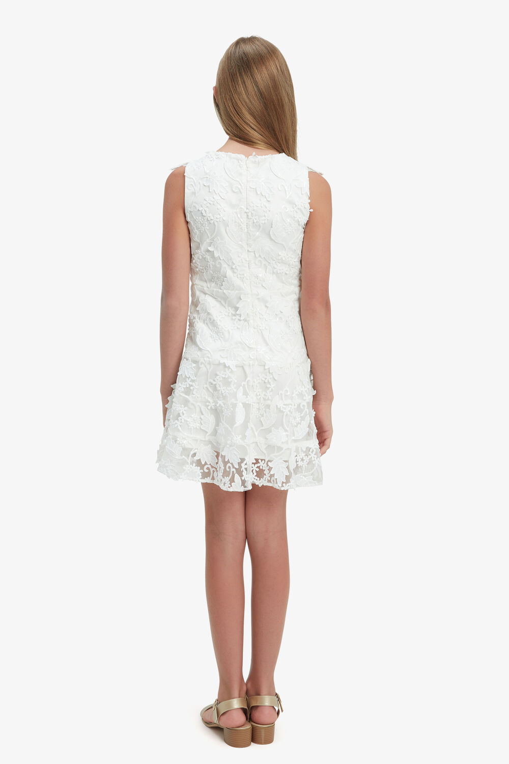 SADIE SPARKLE DRESS in colour BRIGHT WHITE