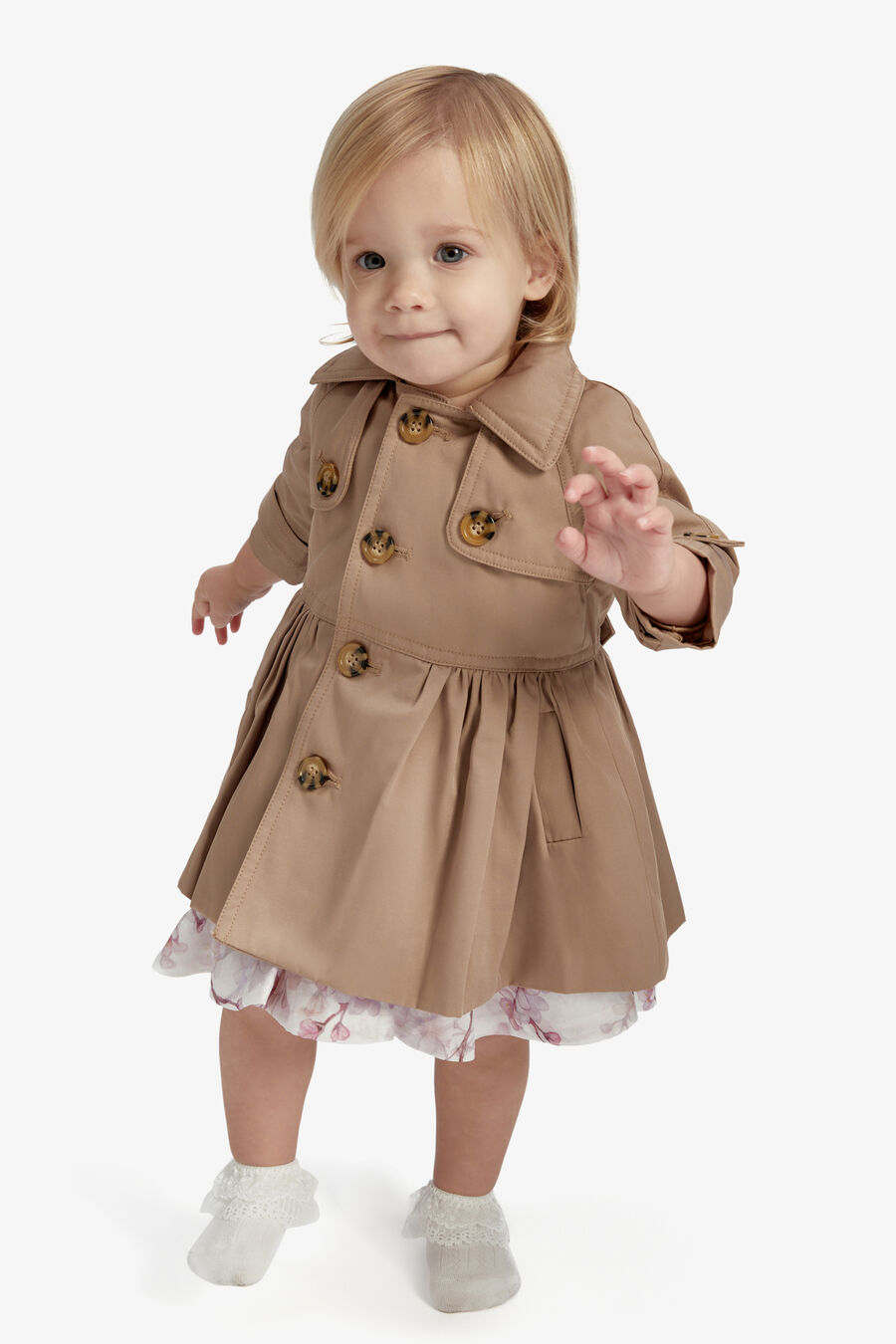 Baby Girl Mia Classic Trench