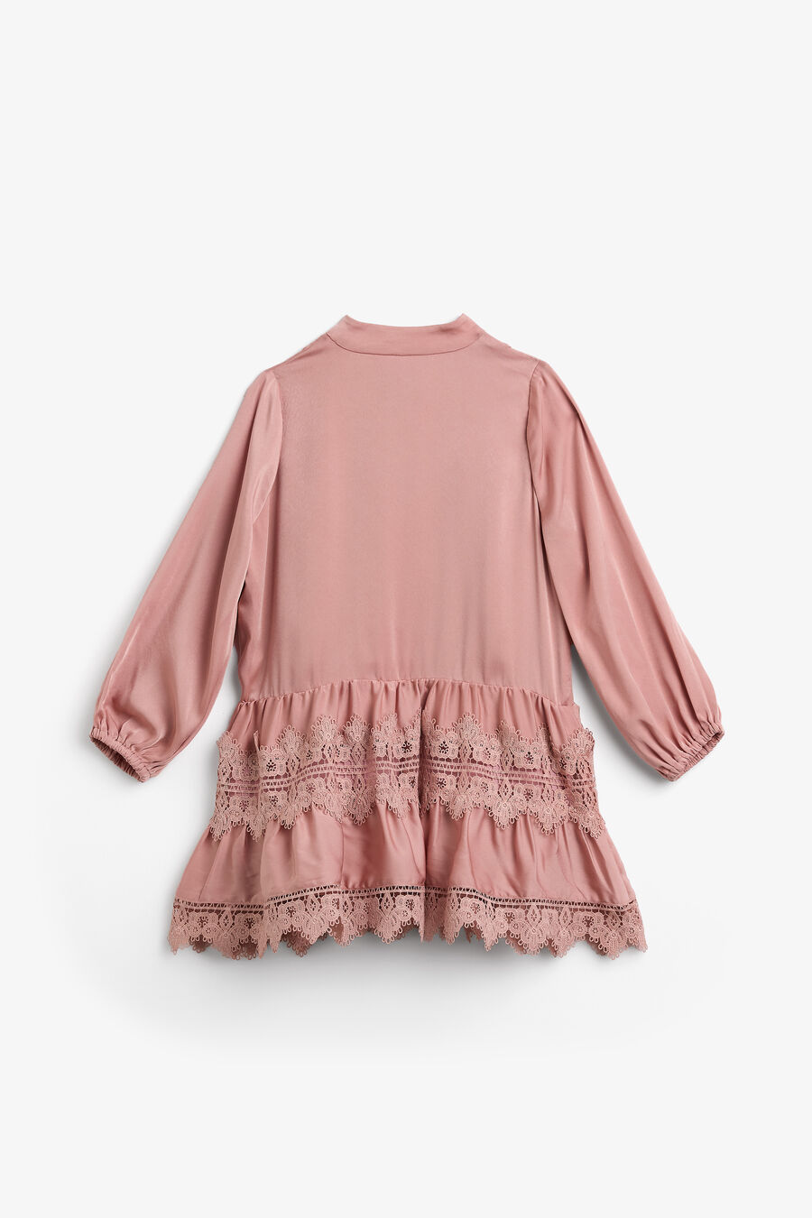 Girls Anie Satin Shirt Dress