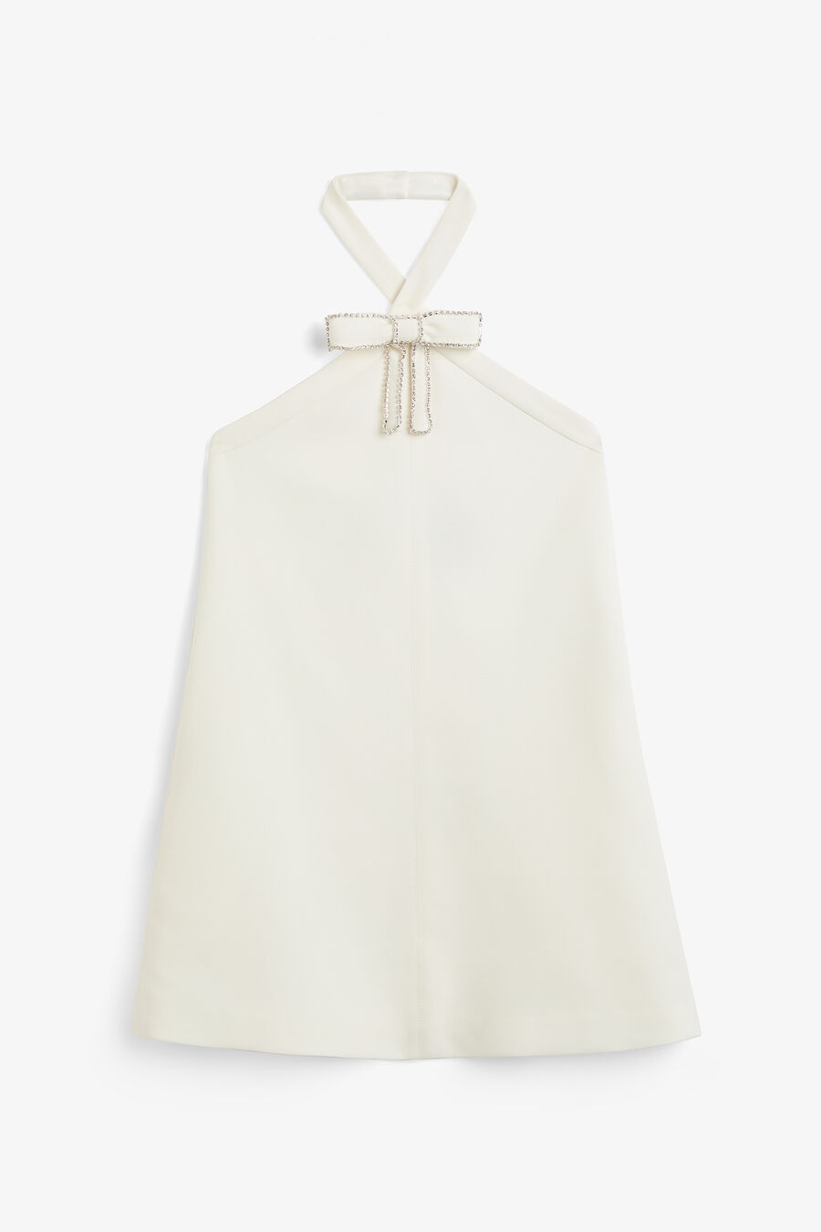 TIFFANY DIAMANTE MINI DRESS in colour Orchid White