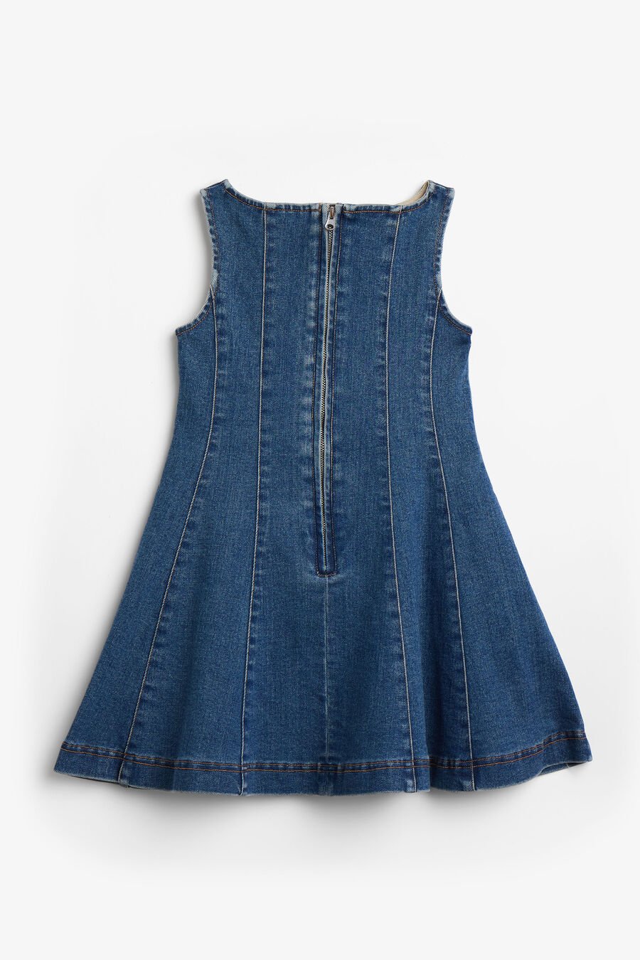 CATALINA MINI DENIM DRESS in colour Denim Blue
