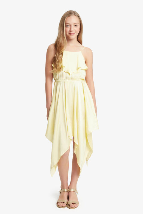 ADDY HANKY DRESS in colour LIMELIGHT