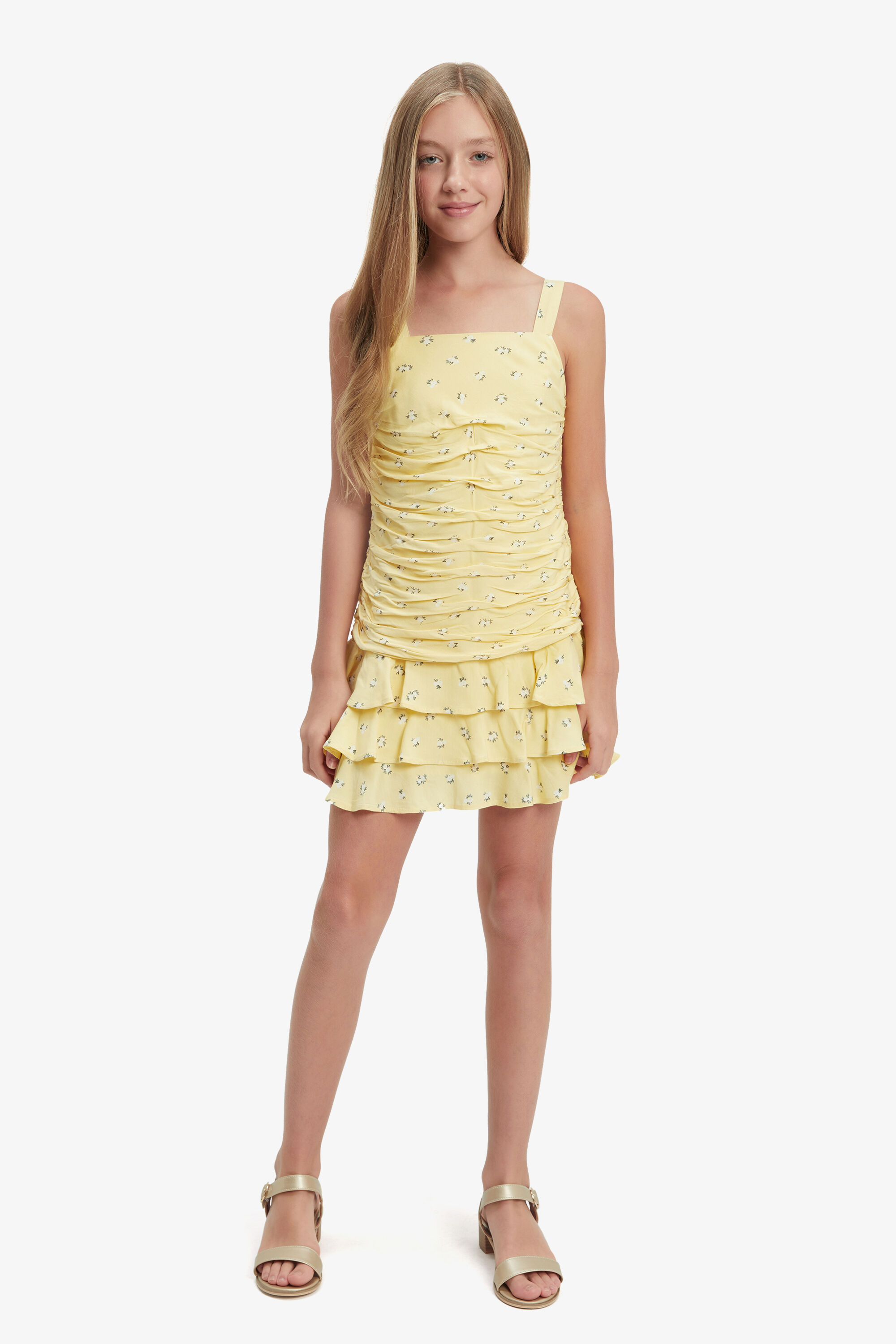 Lipsy yellow bardot dress clearance