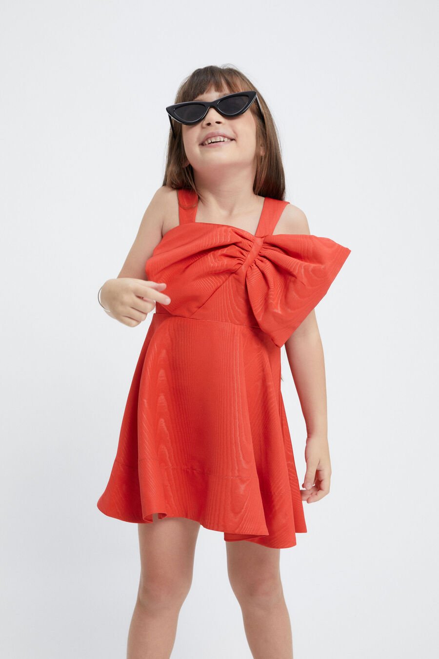 Girls Stefania Mini Bow Dress