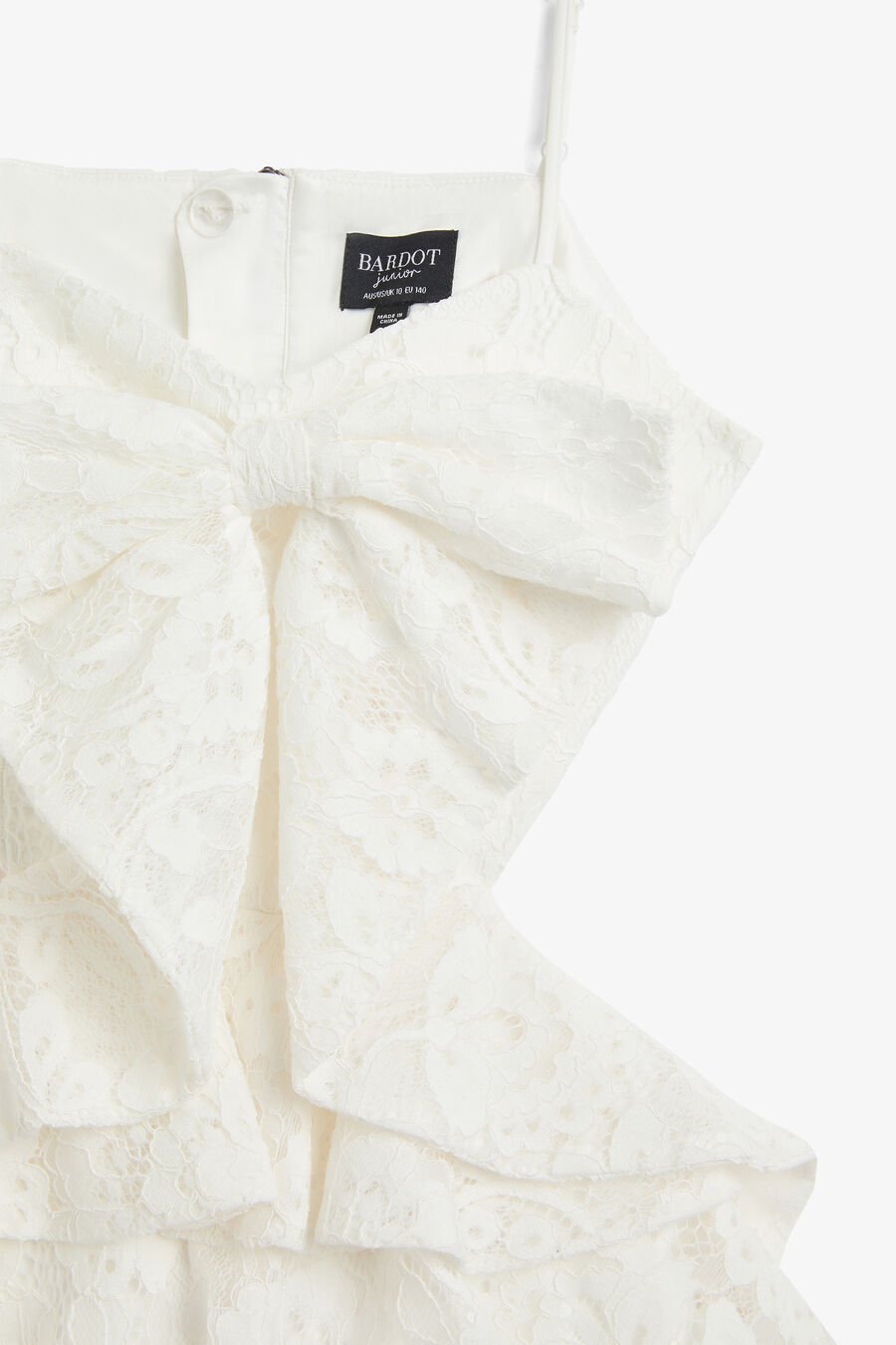 Girls Tulip Lace Bow Dress