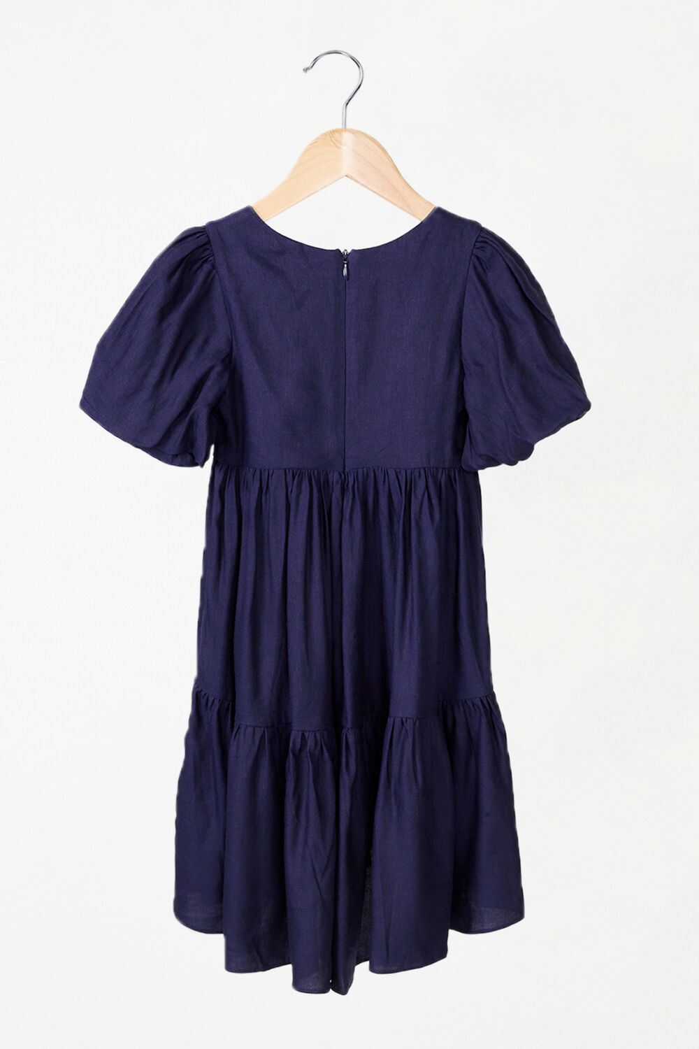 GIRLS TESSA TIERED DRESS in colour MARITIME BLUE