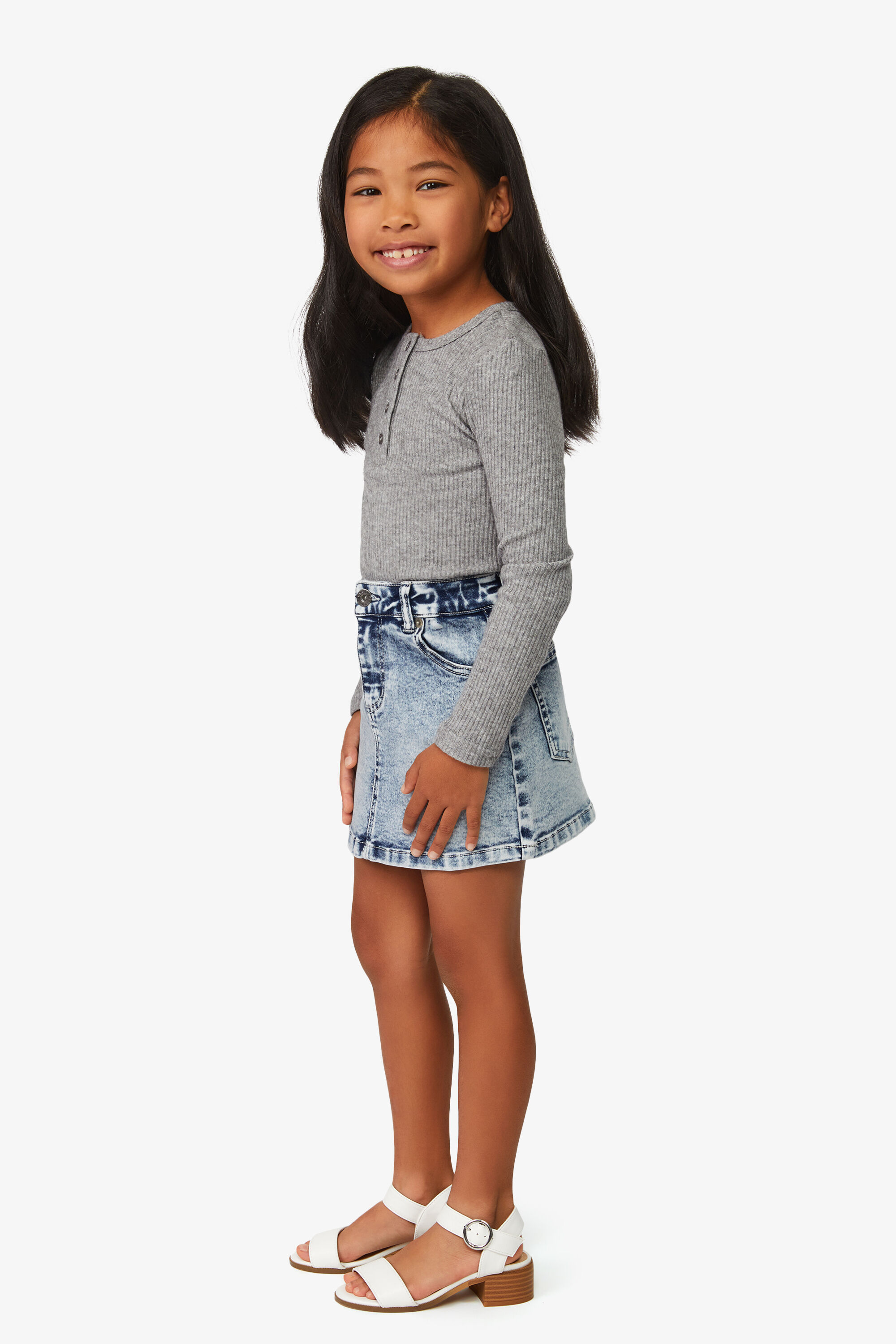 Girl vintage skirt top