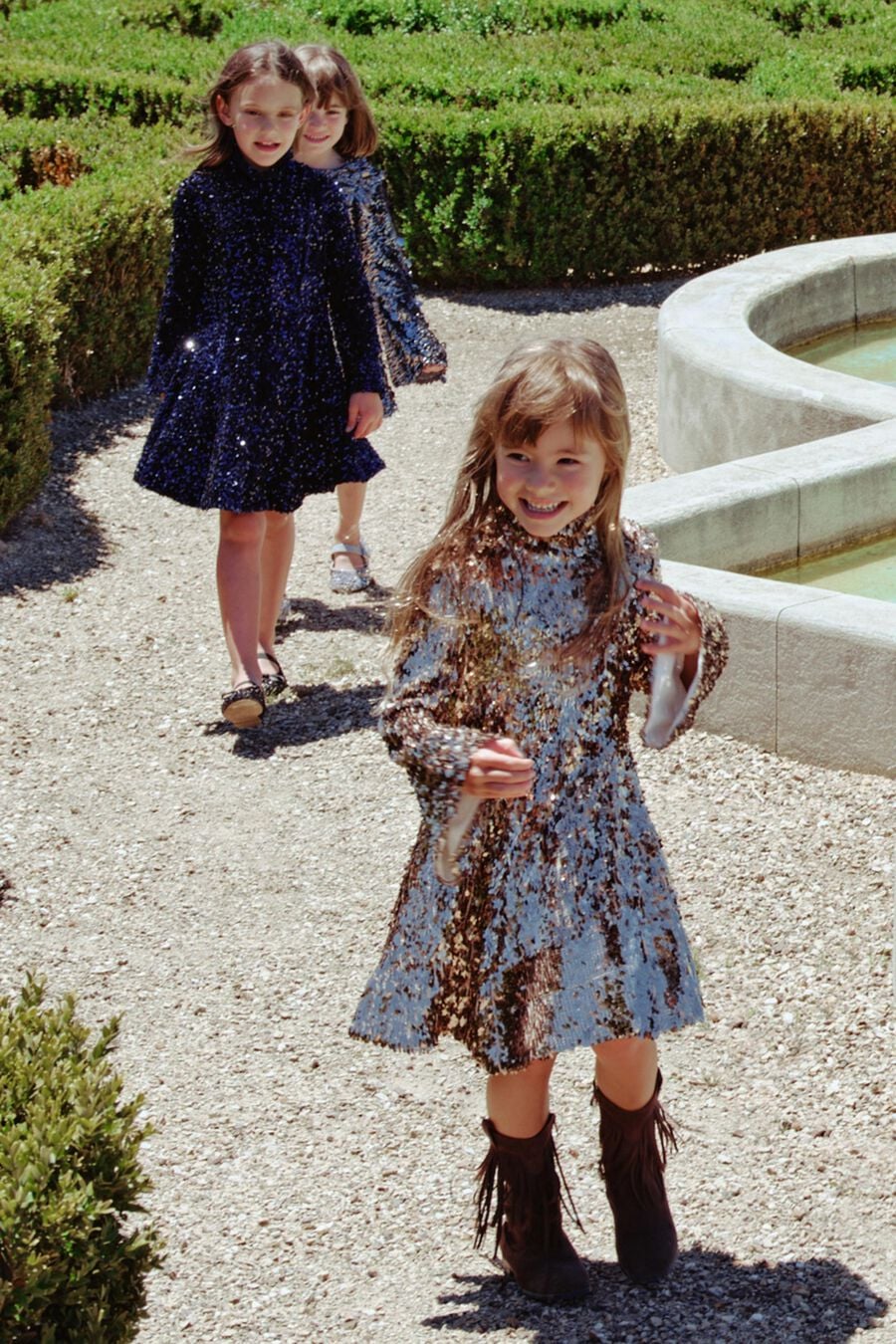 Girls Anais Sequin Dress