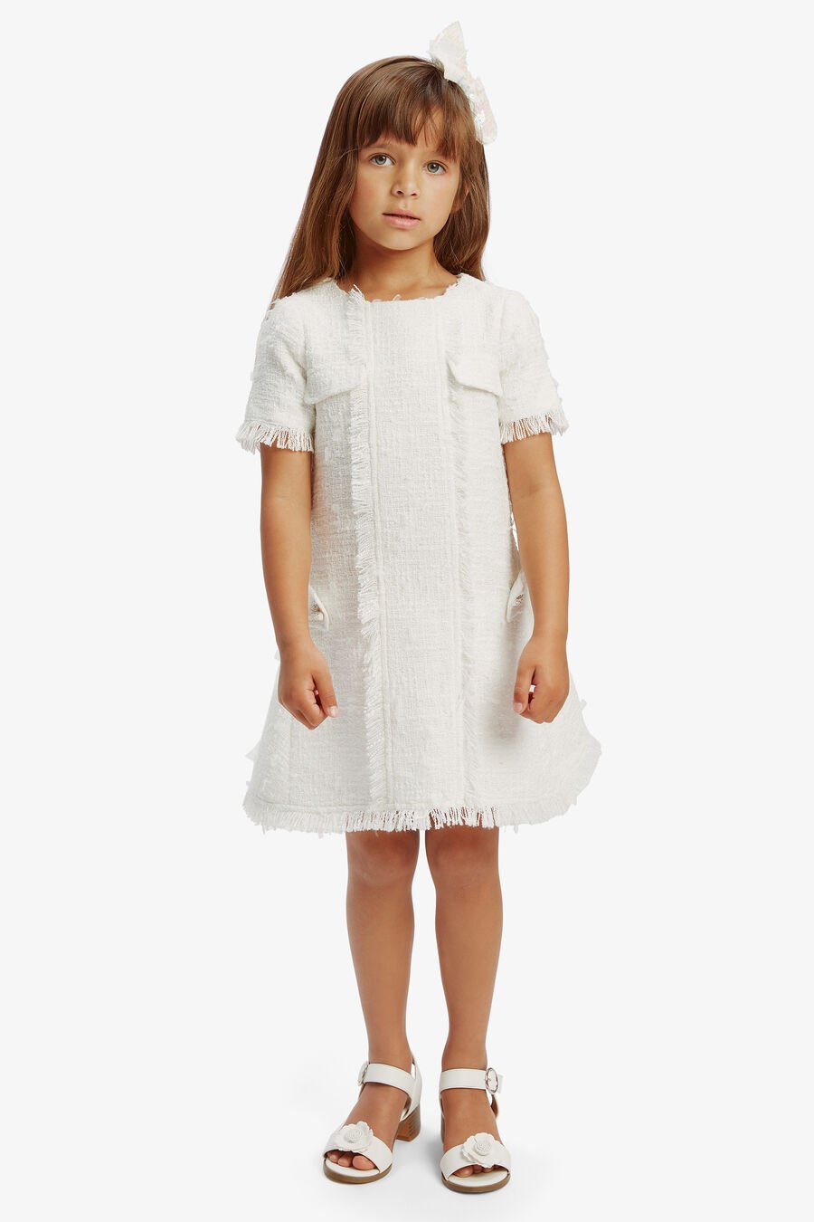 Girls Sutton Boucle Dress