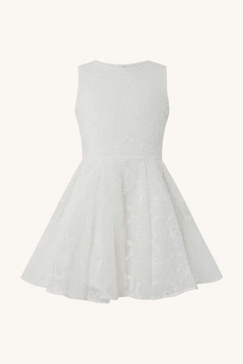 baby girl millie mini dress in colour CLOUD DANCER