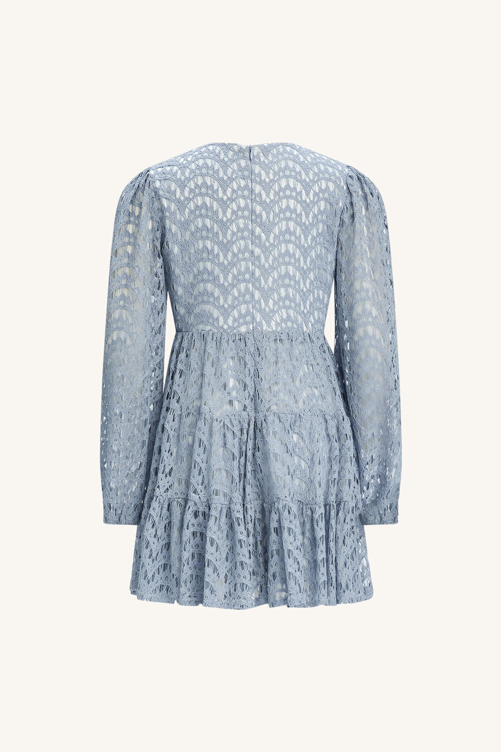 GIRLS ELLA LACE DRESS in colour ASHLEY BLUE