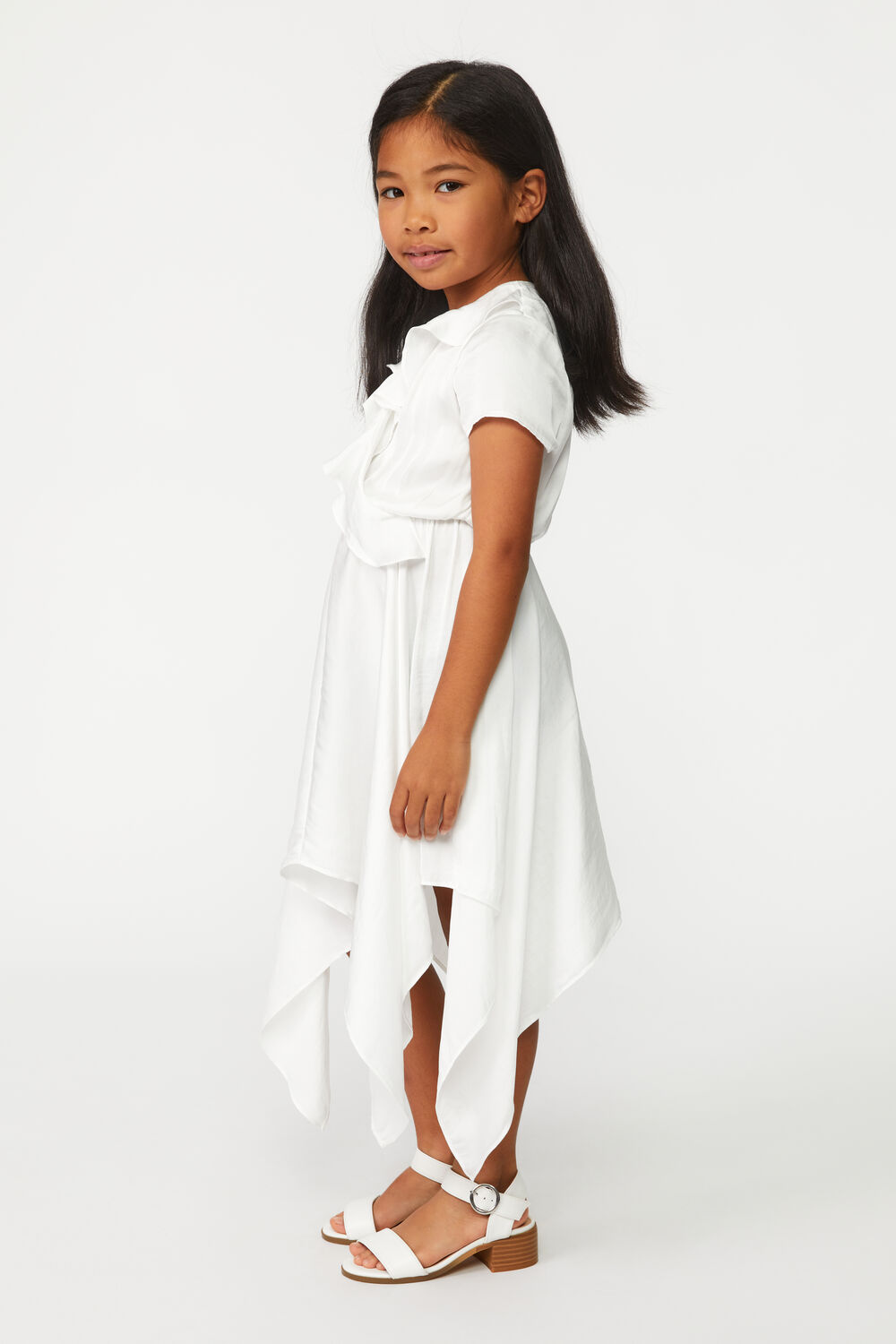 GIRLS CARTER HANKY DRESS in colour BRIGHT WHITE