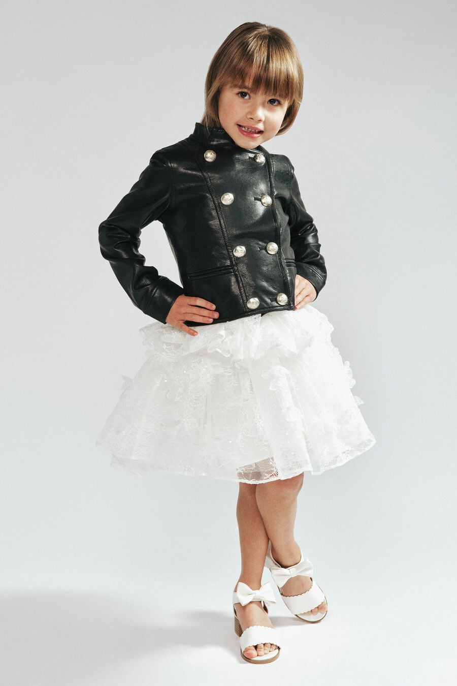 Girls Paris Faux Leather Jacket