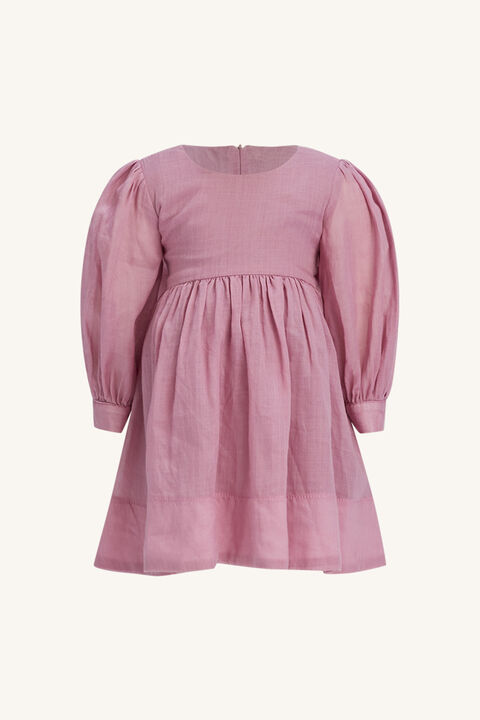 BABY GIRL LETICIA MINI DRESS in colour VANILLA CREAM