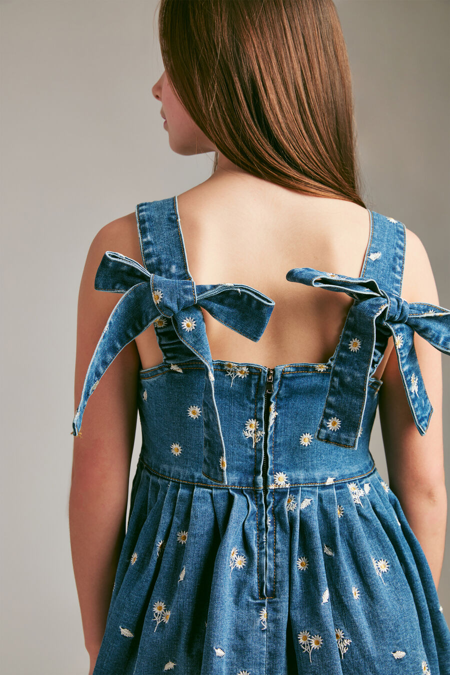 Girls Catalina Daisy Denim Dress