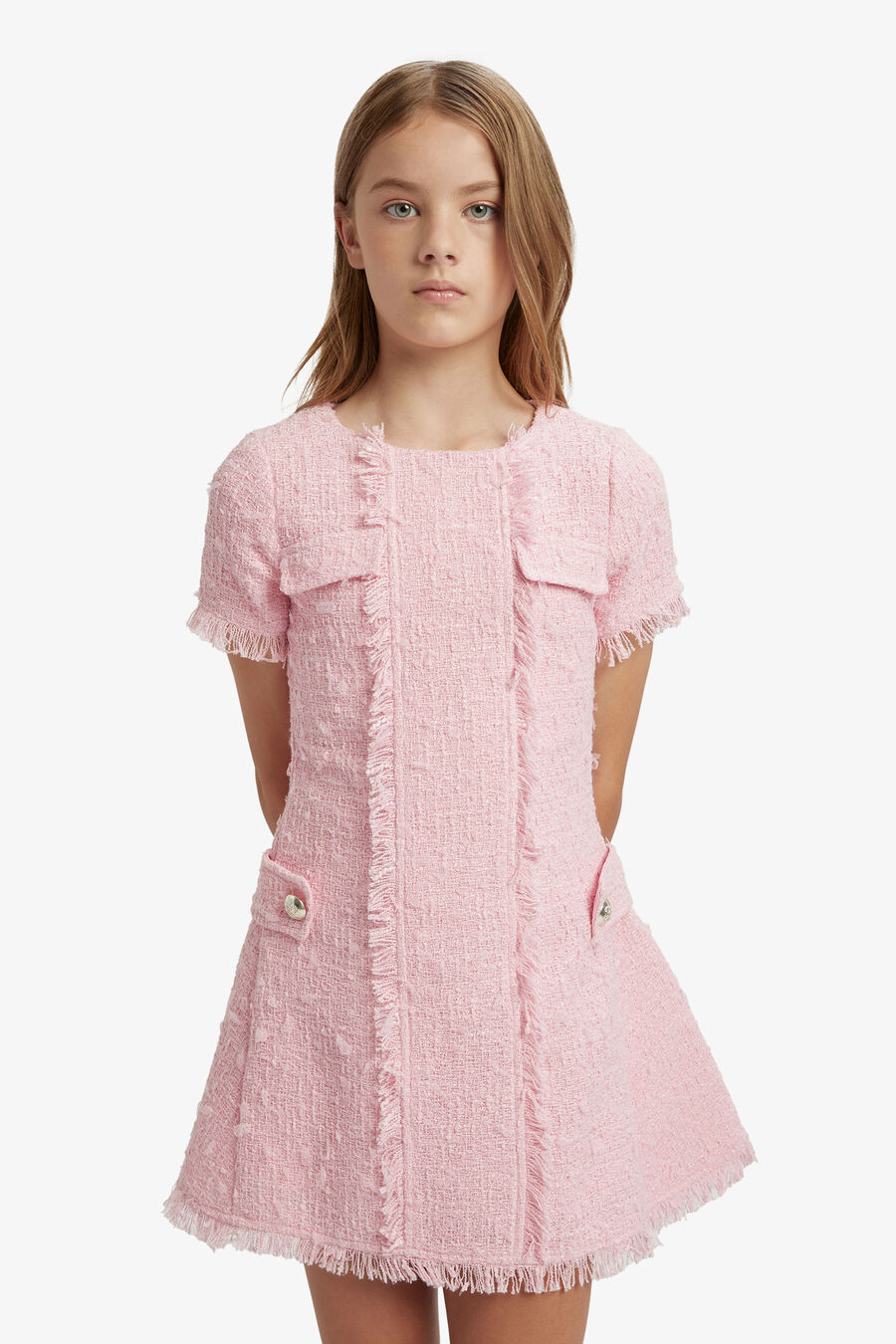 Girls Sutton Boucle Dress