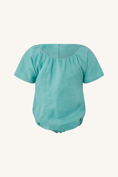 BABY GIRL ALESSA SMOCK GROW in colour CLEARWATER