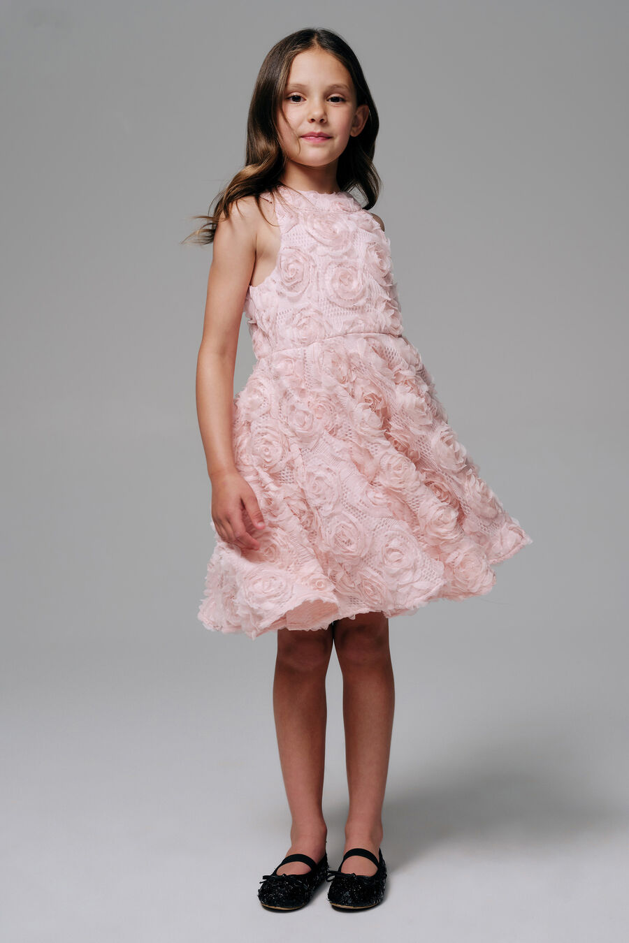 Girls Emily Rosette Dress