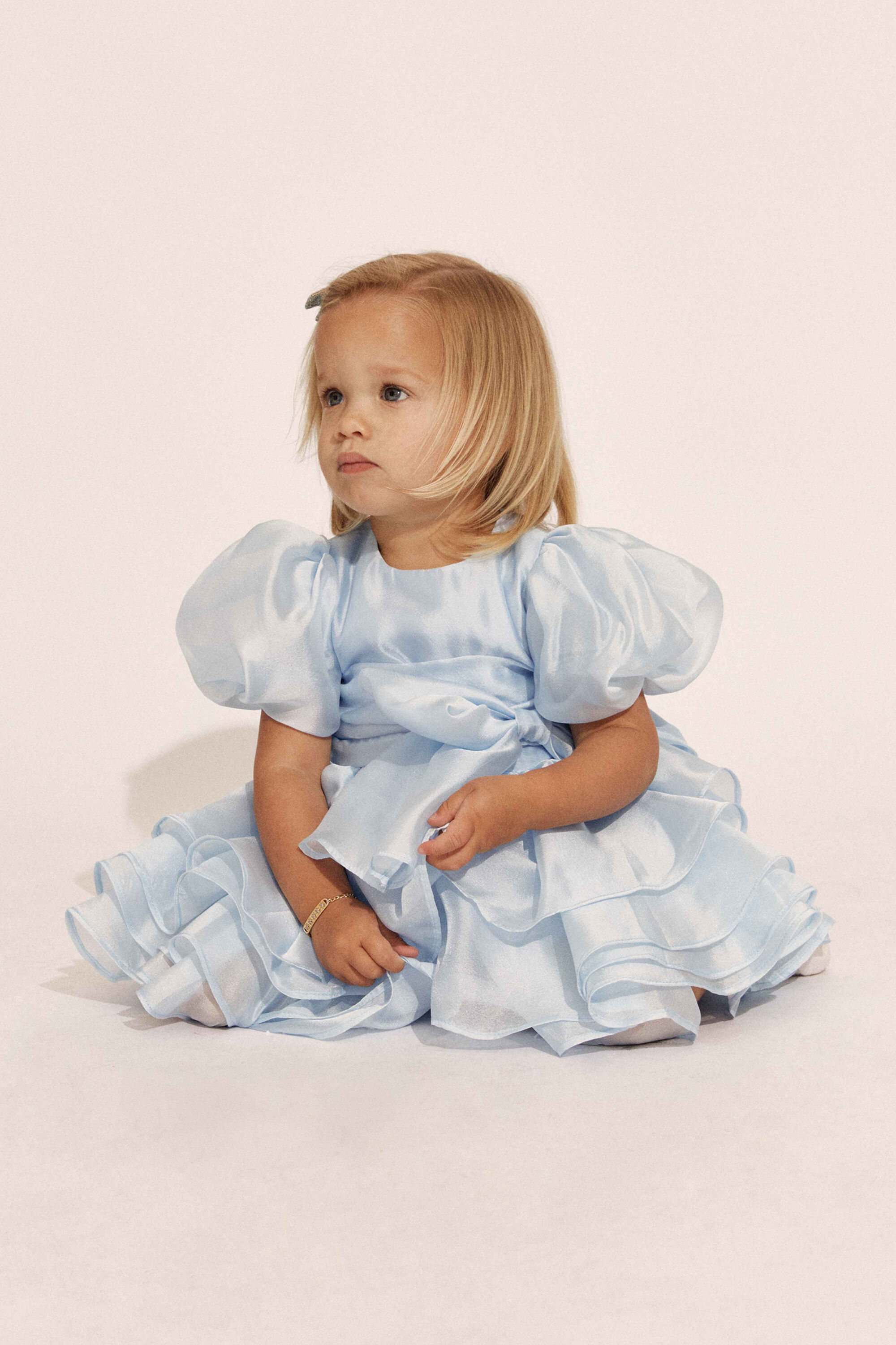 dusty blue toddler dress Madeline Flower Girl Dress in Dusty Blue Nicolette Couture  Nicolette's  Couture