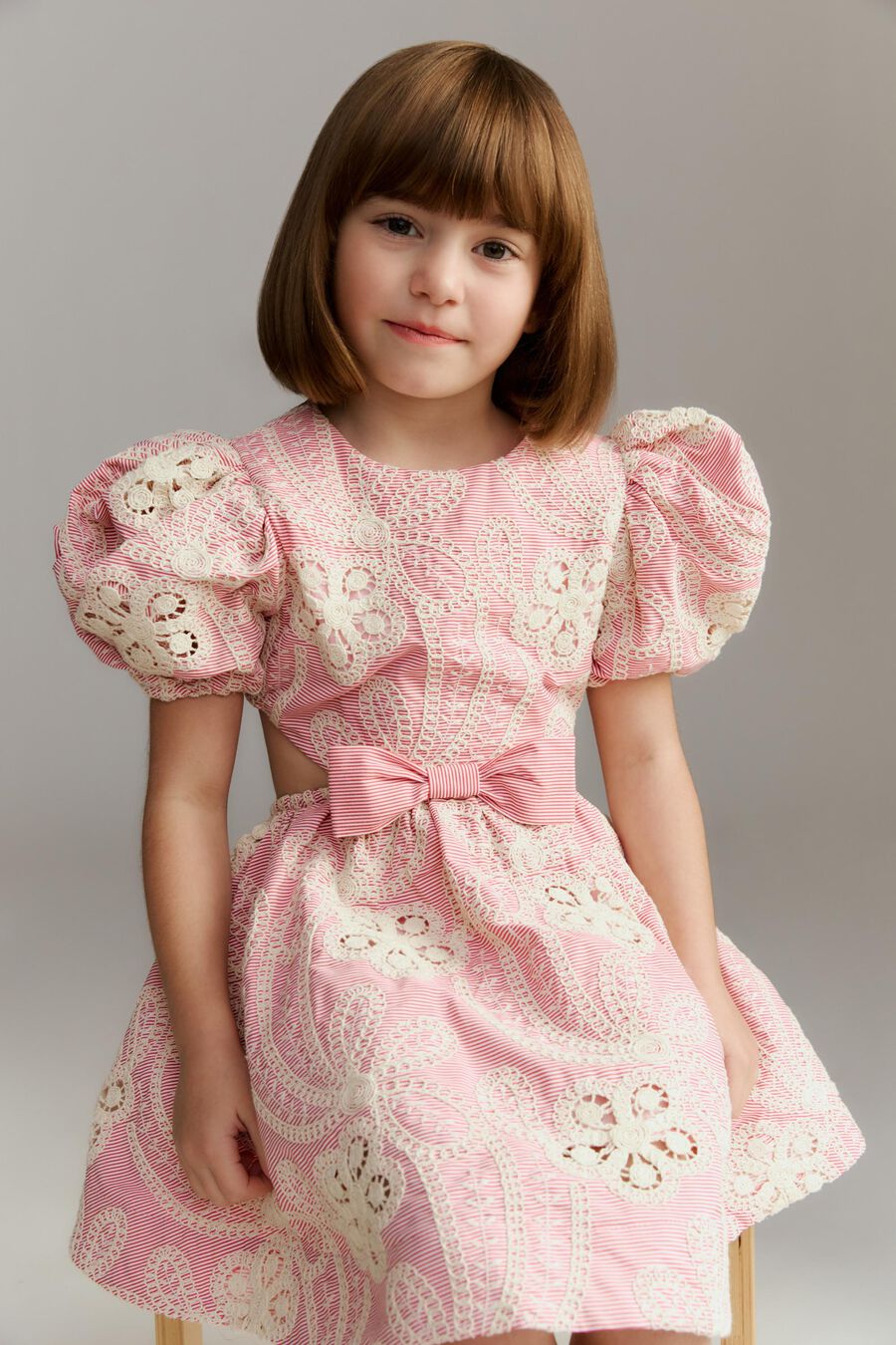 Girls Bella Stripe Mini Dress