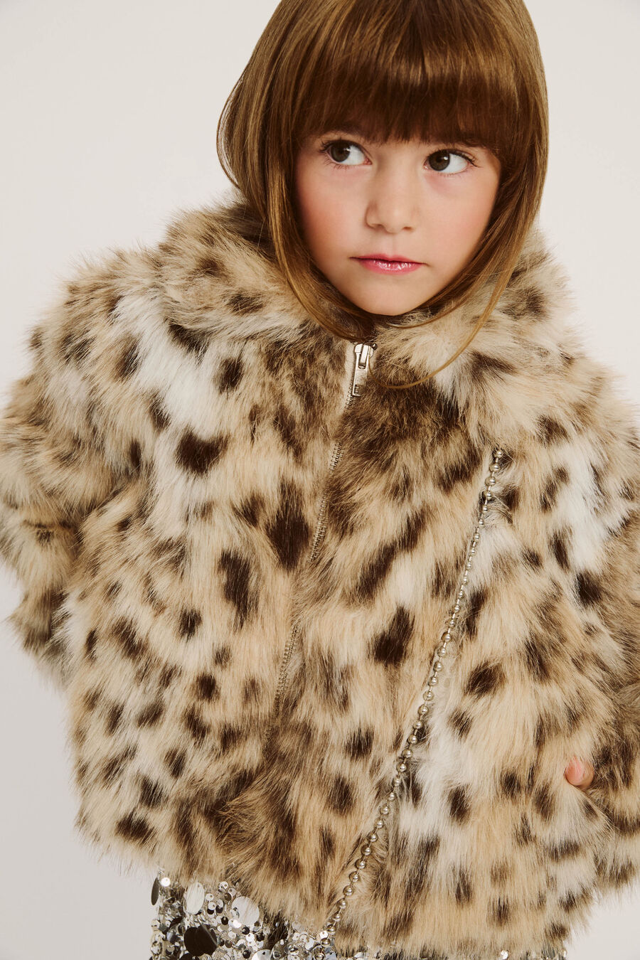 Girls Sylvie Faux Fur Jacket