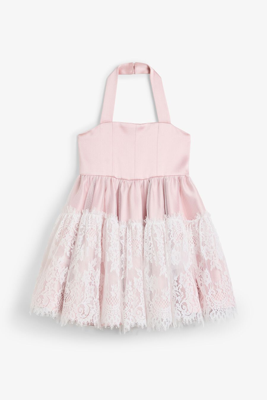 Girls Elizabeth Lace Trim Dress