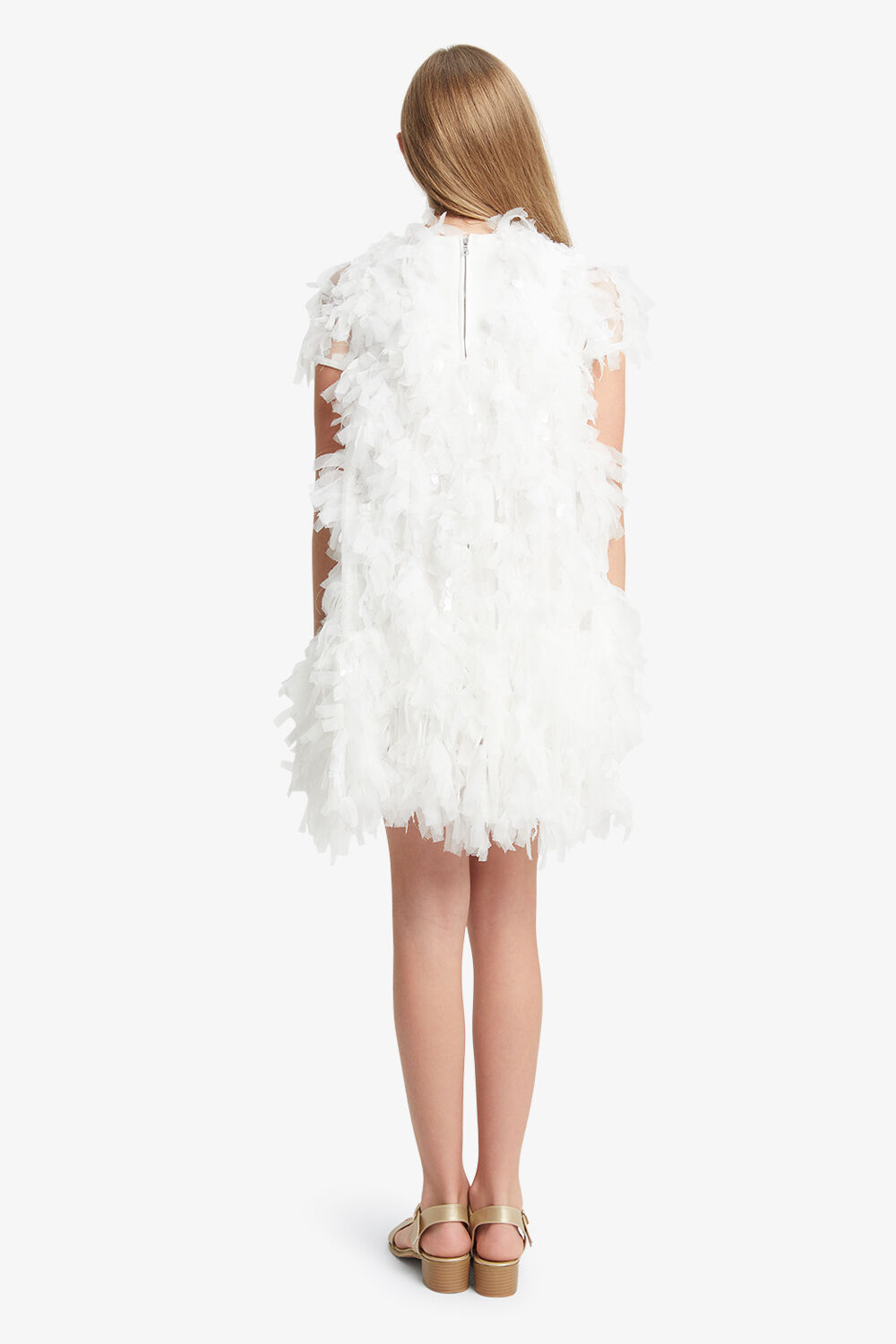Mallory Tiered Dress In Orchid White | Bardot Junior | Sommerkleider