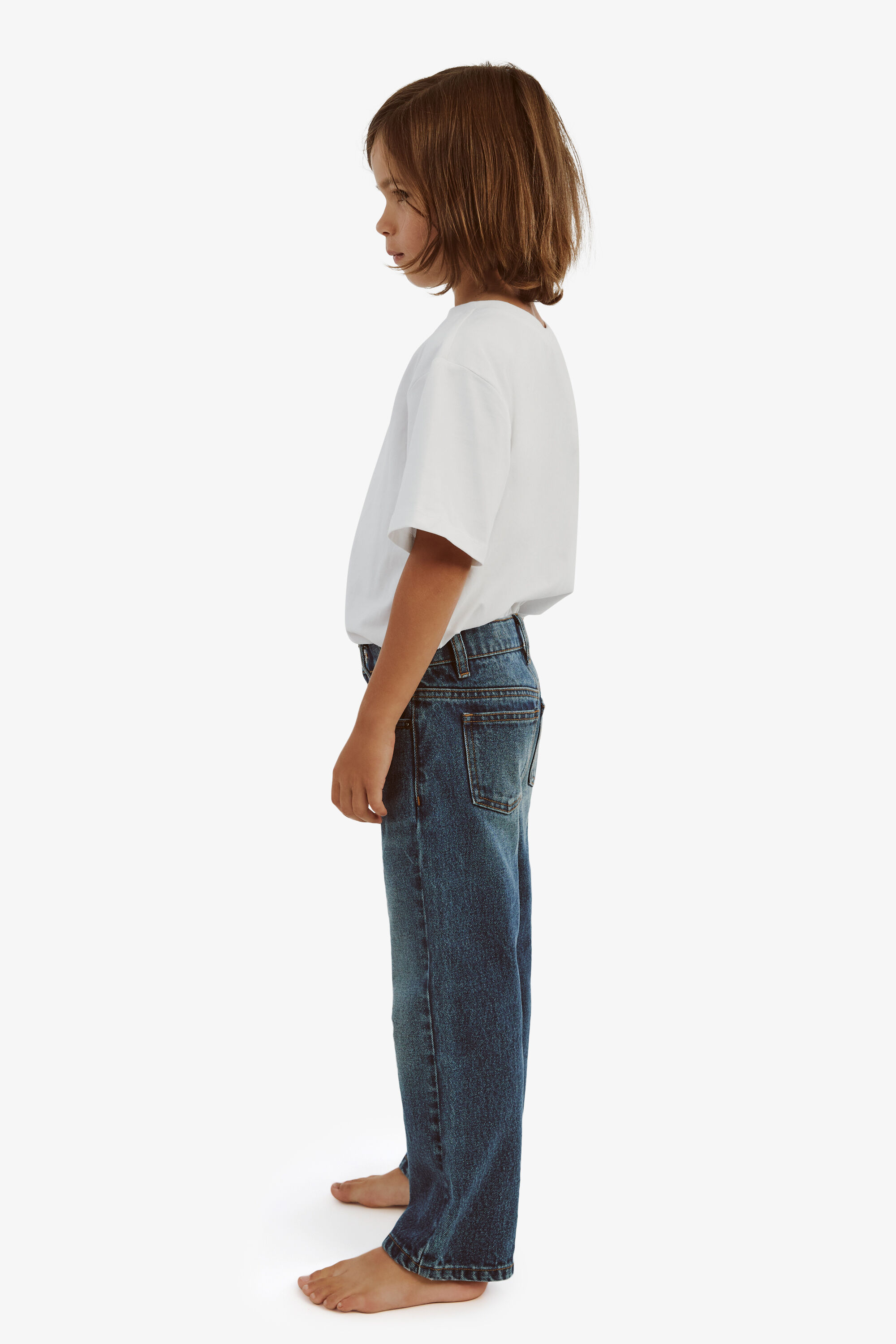 Boys Trevor Straight Leg Jean In Washed Indigo Bardot Junior
