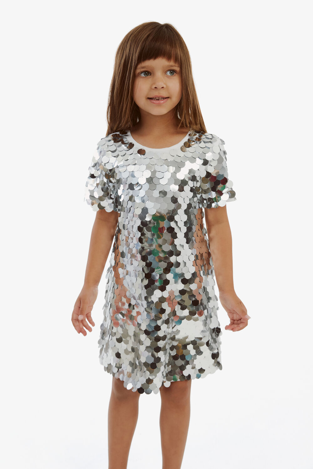 SUMAYA MINI SEQUIN DRESS in colour VAPOR BLUE