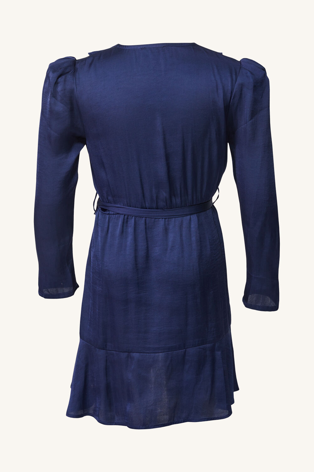 GIRLS WINONA WRAP DRESS in colour BLACK IRIS