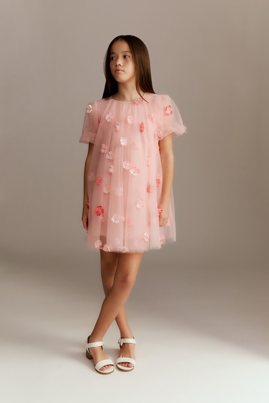 Girls Aya Mini Flower Dress