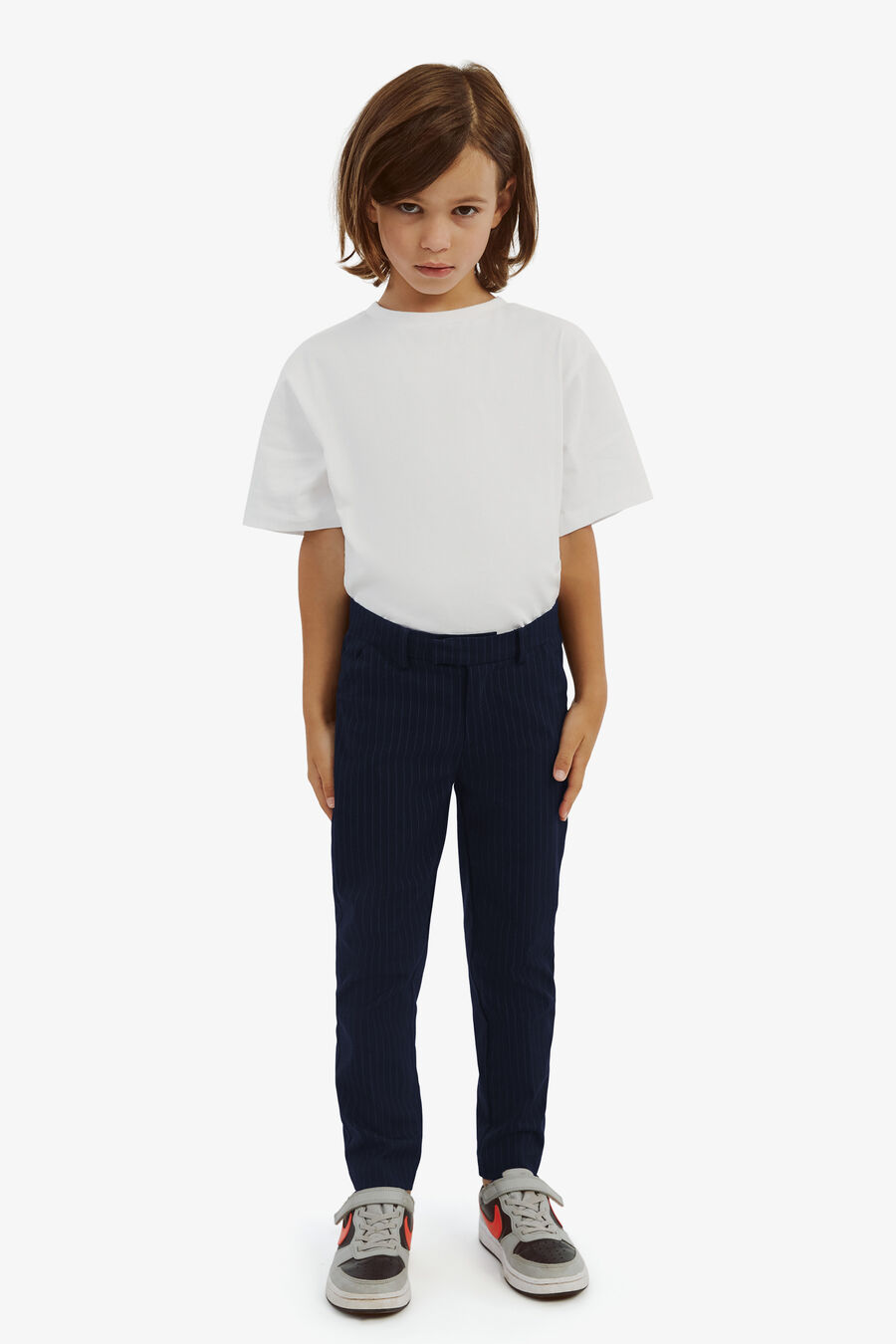 Boys Charles Pin Striped Pant