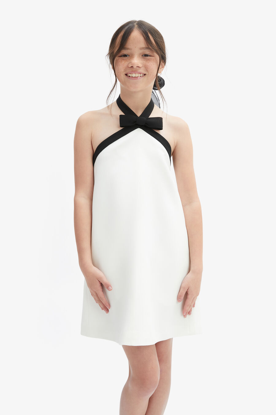 TIFFANY MINI DRESS in colour Orchid White