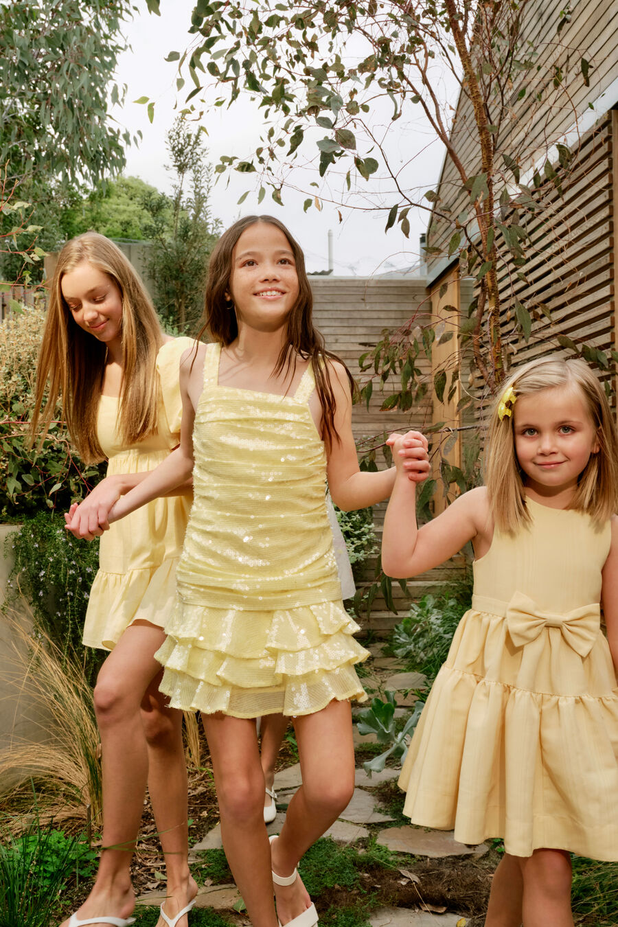 Girls Zaida Mini Bow Dress