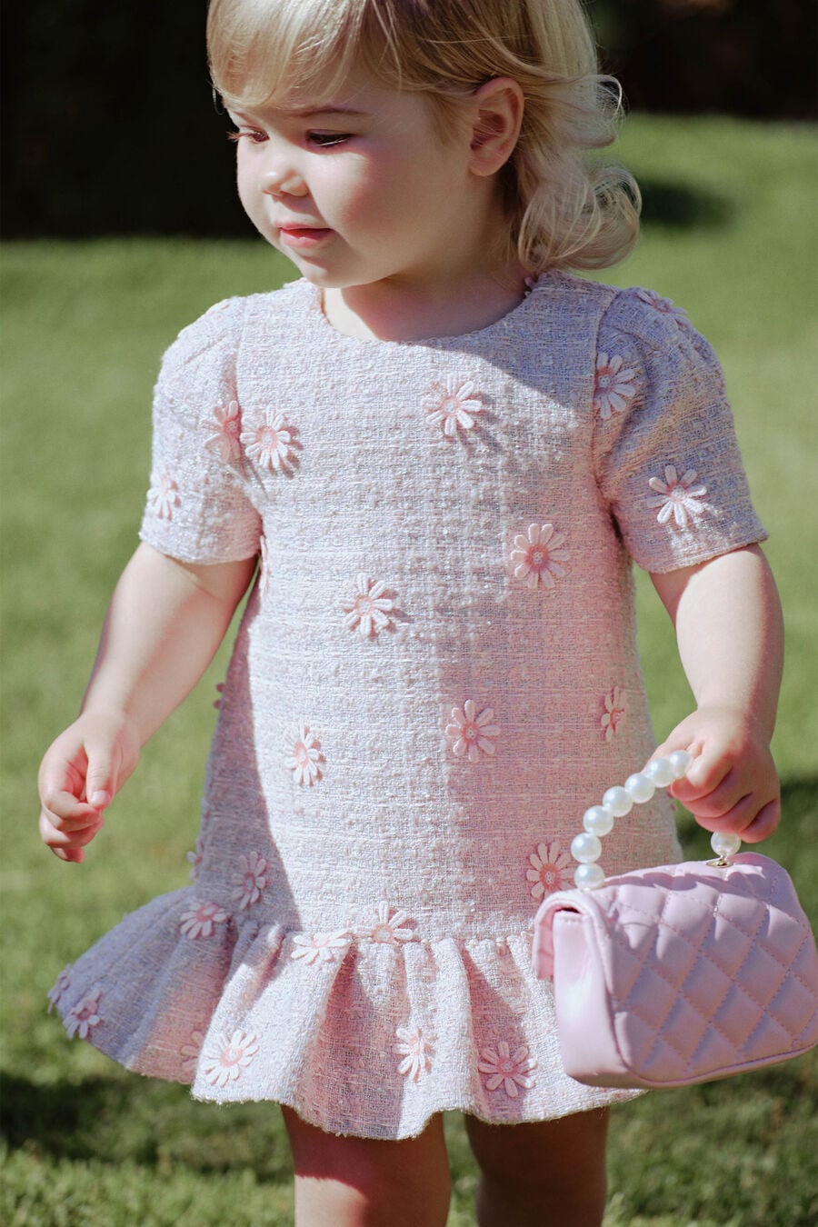 Baby Girl Esra Daisy Boucle Dress